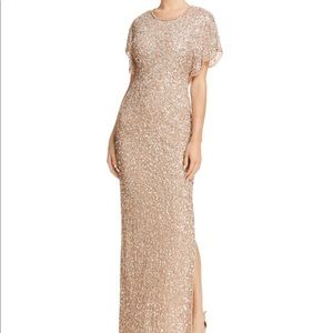 Adrianna Papell Evening Gown-Antique Bronze